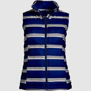 Lands' End Women's Down Vest Deep Sea Navy Size M